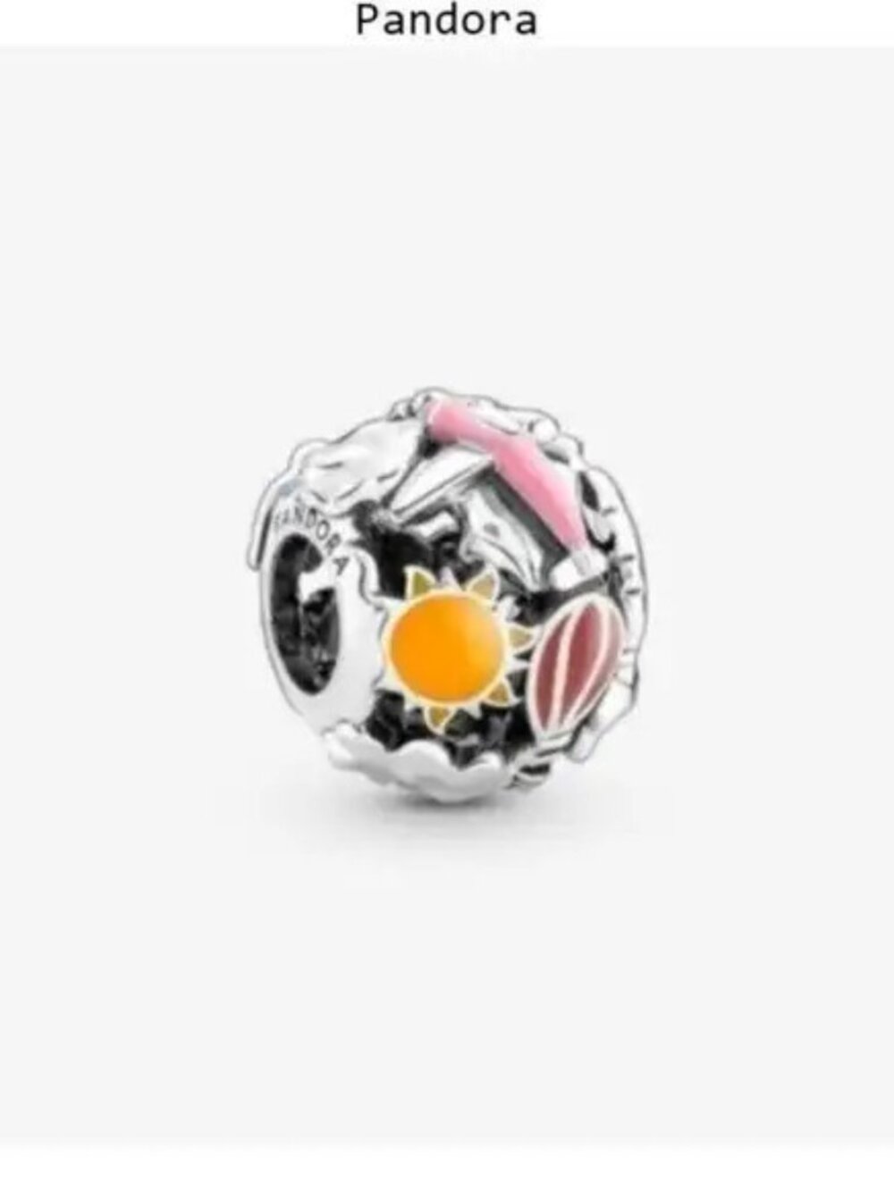 Pandora Fly Away Rainbow Sky & Travel Charm